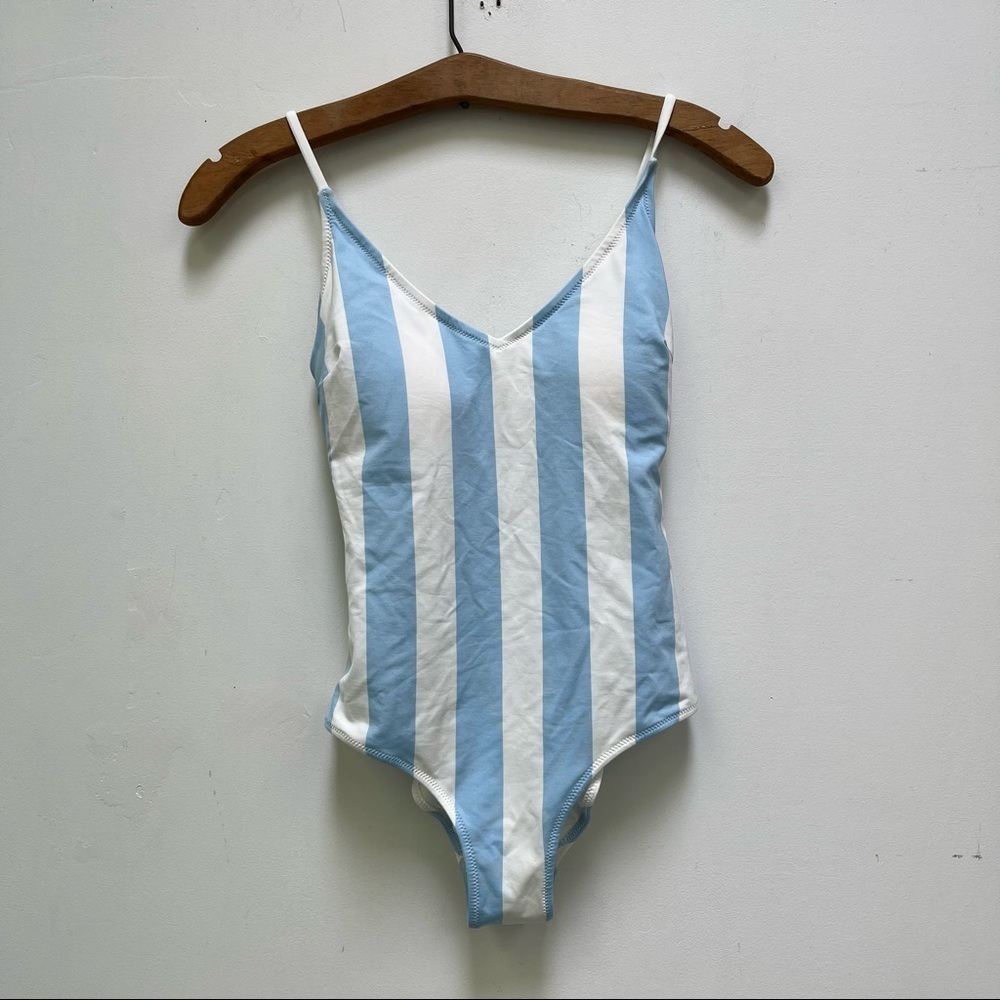 H&M Striped One-Piece Swimsuit